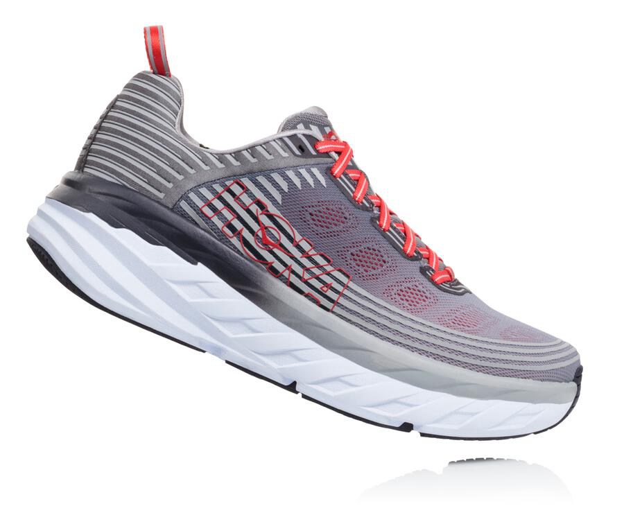 Hoka One One Hardloopschoenen Heren - Bondi 6 - Grijs - VK3265410